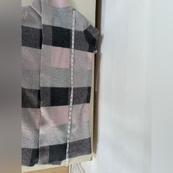 Pink/Grey Open Front LOFT Sweater - Picture 5 of 6